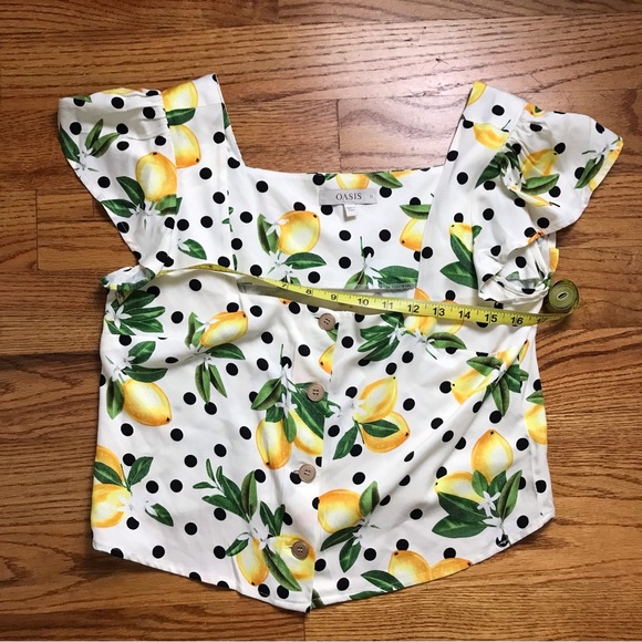 Oasis Lemon Pattern Blouse - Picture 9 of 11